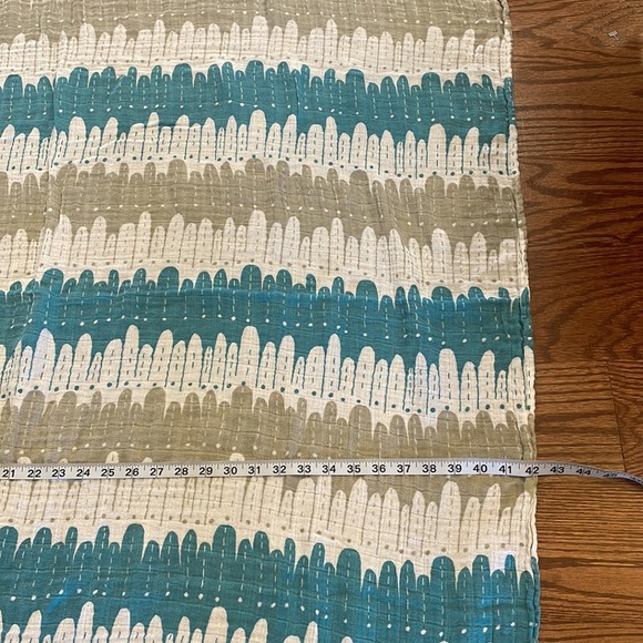 ADEN + ANAIS swaddle security blanket chevron bubbly grey BABY COTTON ORGANIC - Picture 4 of 8